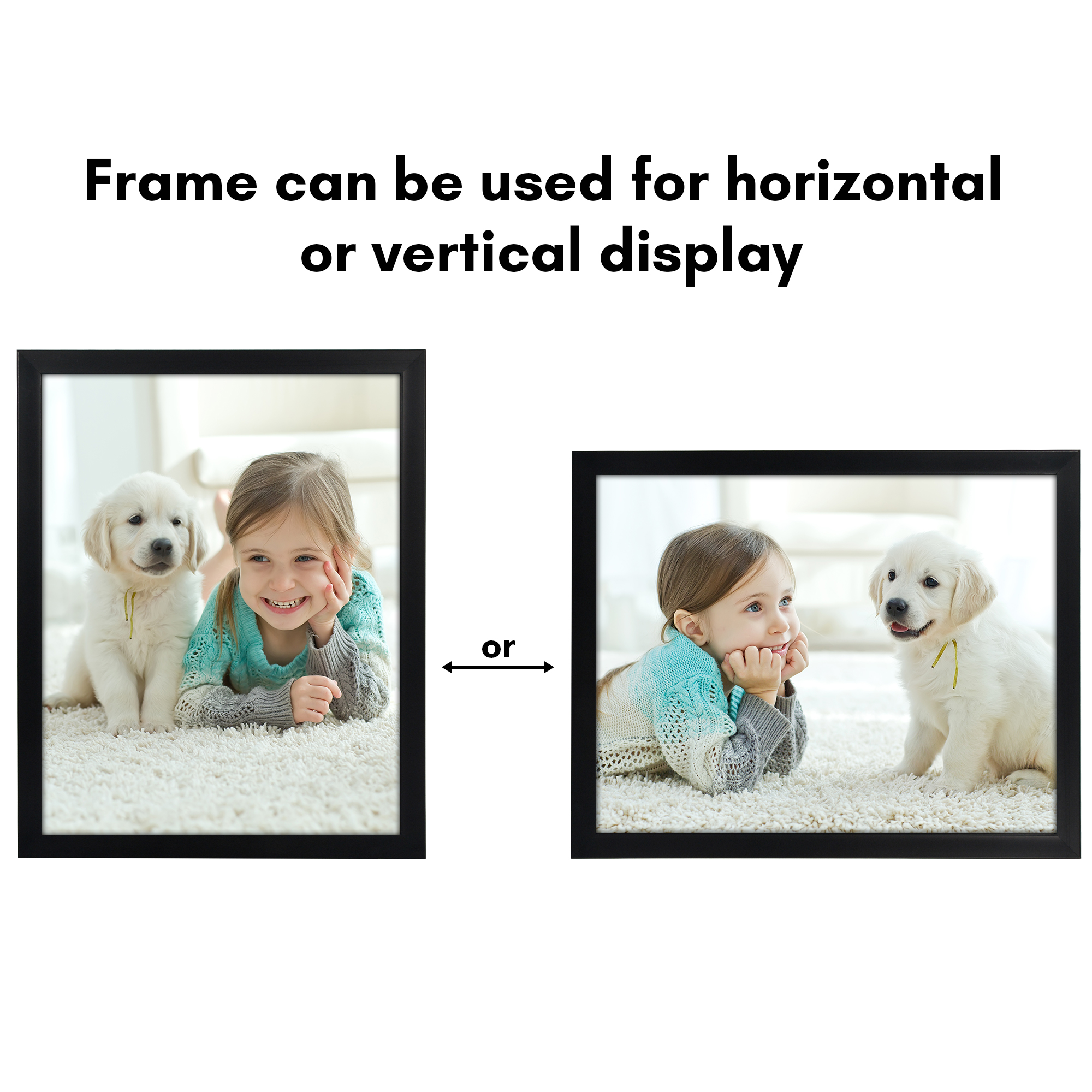 Americanflat Gallery-Style Picture Frame - Ideal Frame for Gallery Wall Display - Showcase Artwork, Prints, and Photos - Shatter Resistant Glass - Hanging Hardware with Drywall Anchor